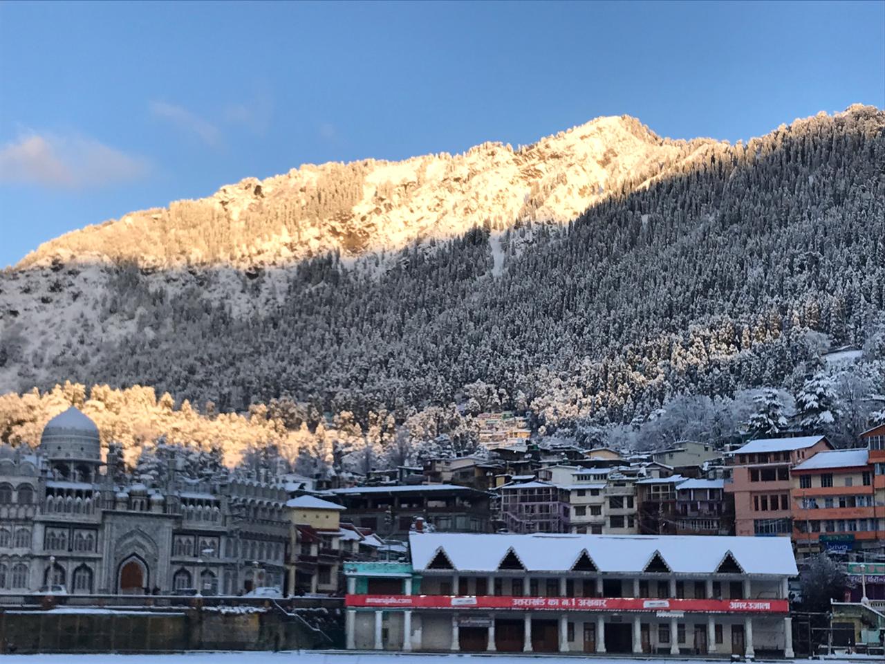 Cheena Peak in Snow.